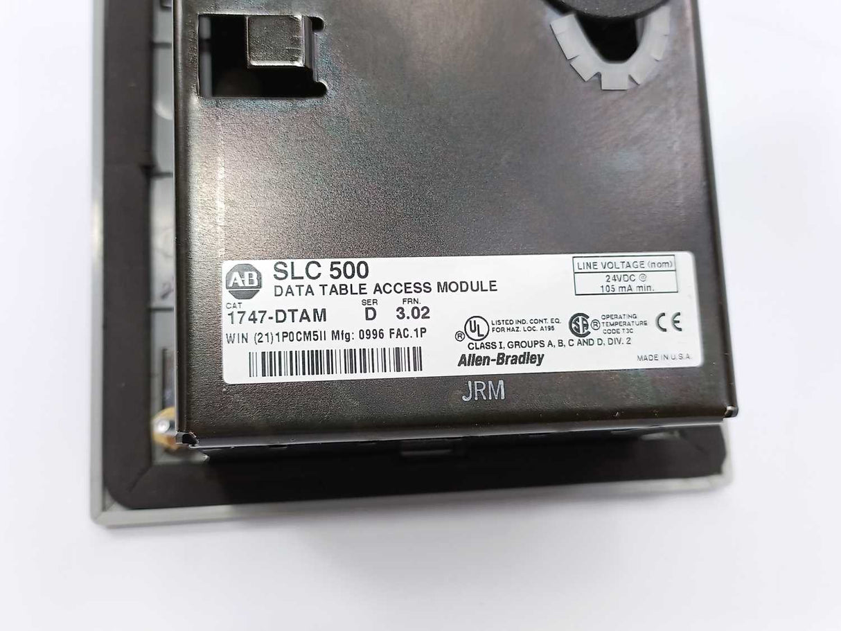 AB 1747-DTAM-D SLC 500 Data Table Access Module SER.D FRN. 3.02