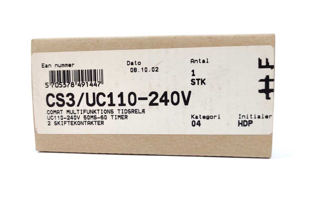 Comat Releco CH-3076 WORB CS3/UC110-240V