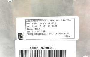Competent Cosmo 149001-61114 Power Supply 24V/20A