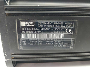 Rexroth Indramat R911263618 MDD071B-N-040-N2S-095GB0 Permanent Magnet Motor