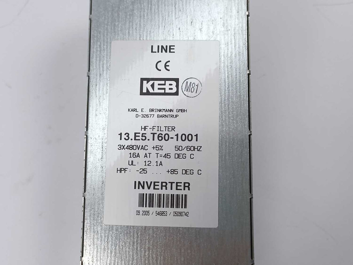 Keb 13.E.T60-1001 HF Filter, Inverter