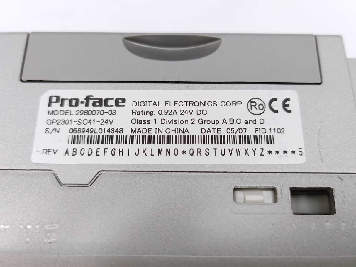Pro-Face 2980070-03 GP2301-SC41-24V HMI Touch Screen
