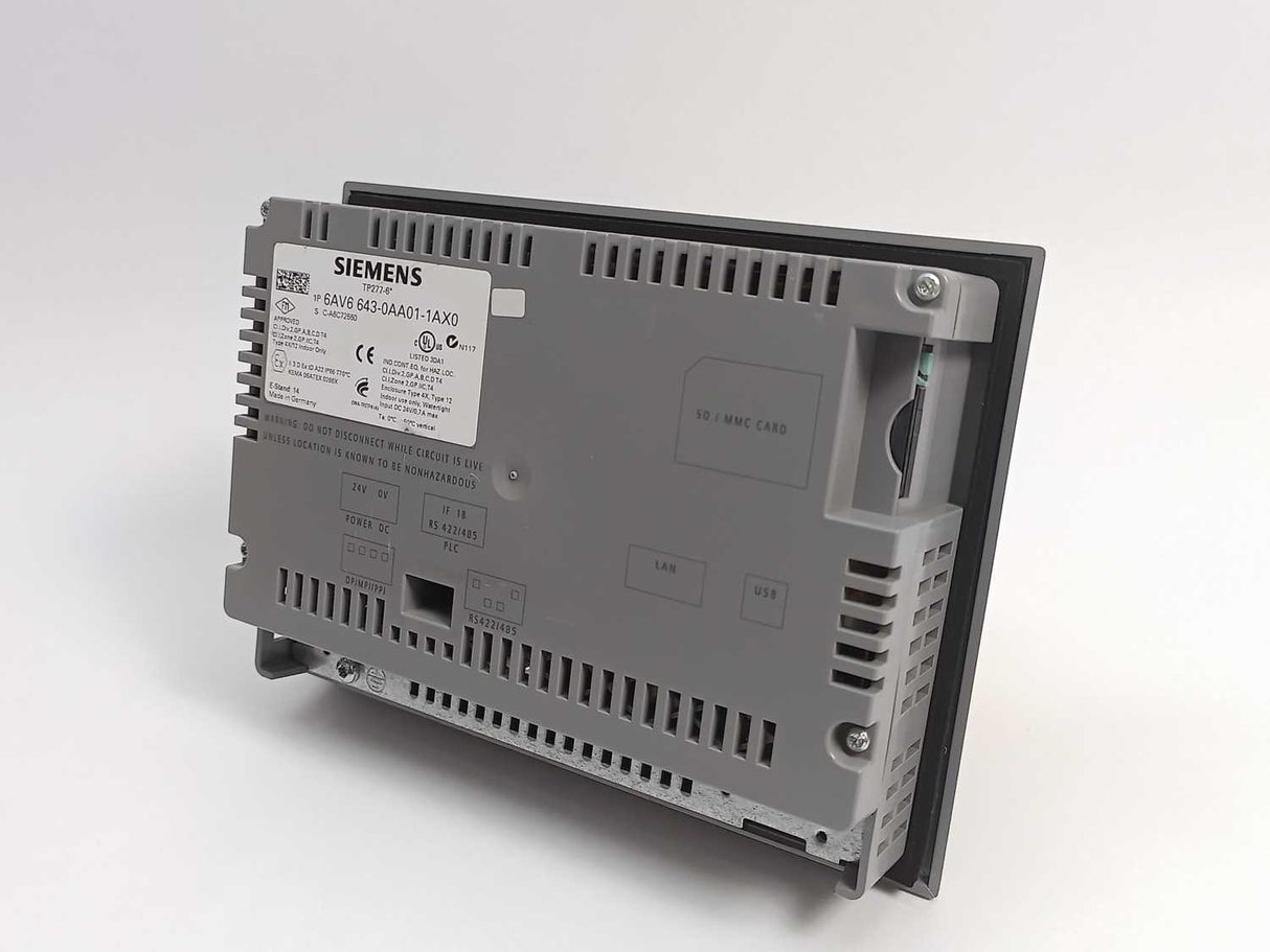Siemens 6AV6643-0AA01-1AX0 TP277-6" Touch Panel E14