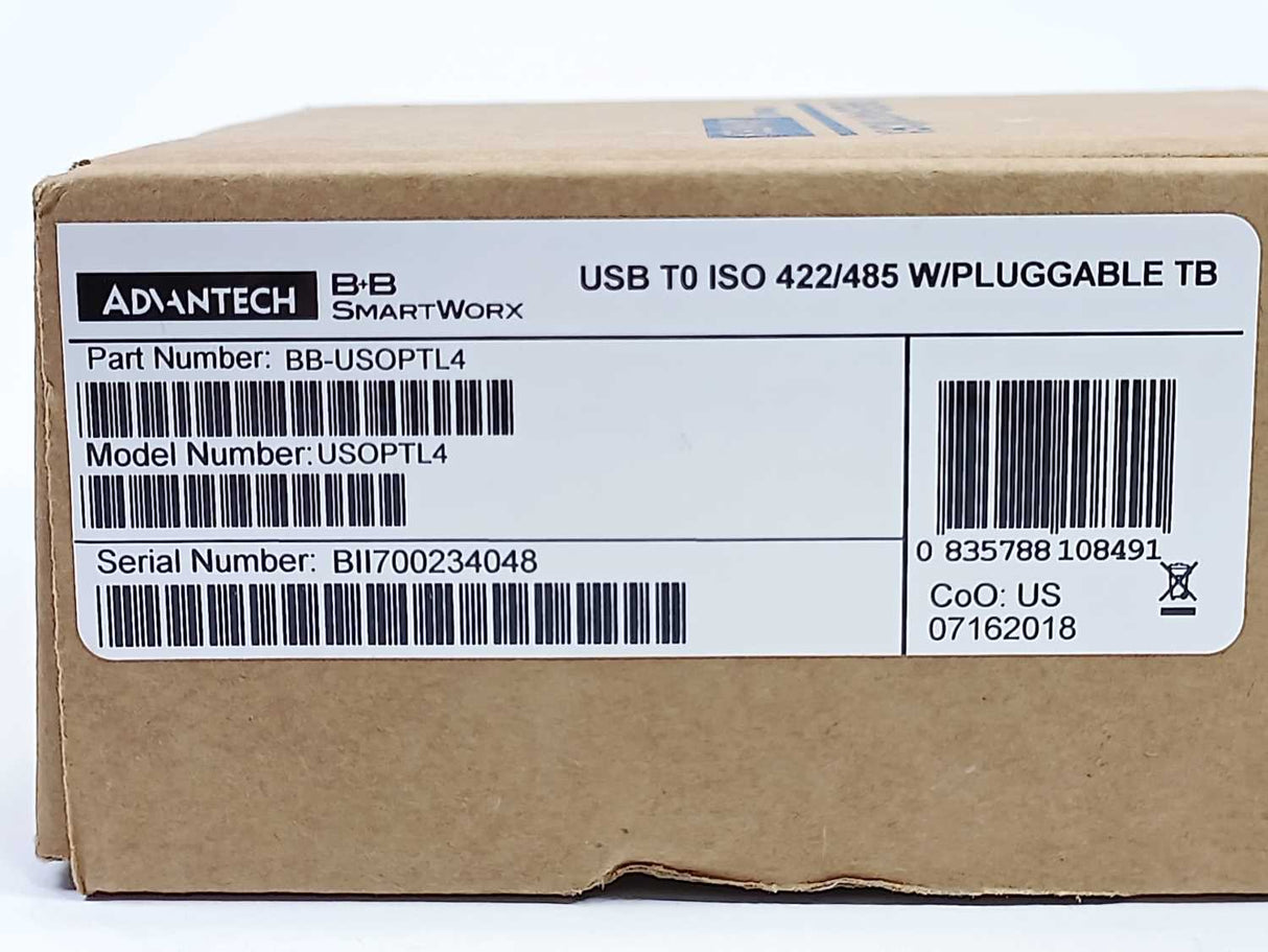 Advantech BB-USOPTL4 USB to ISO 422/485 (Terminal Block) Isolated Converter