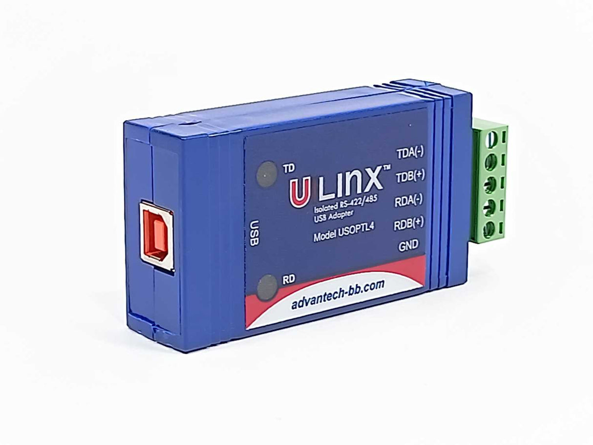 Advantech BB-USOPTL4 USB to ISO 422/485 (Terminal Block) Isolated Converter