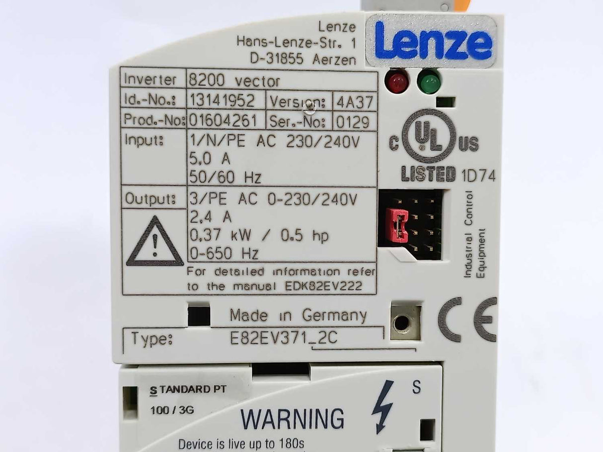 Siemens E82EV371_2C / E82EV371S2C Inverter 8200 Vector