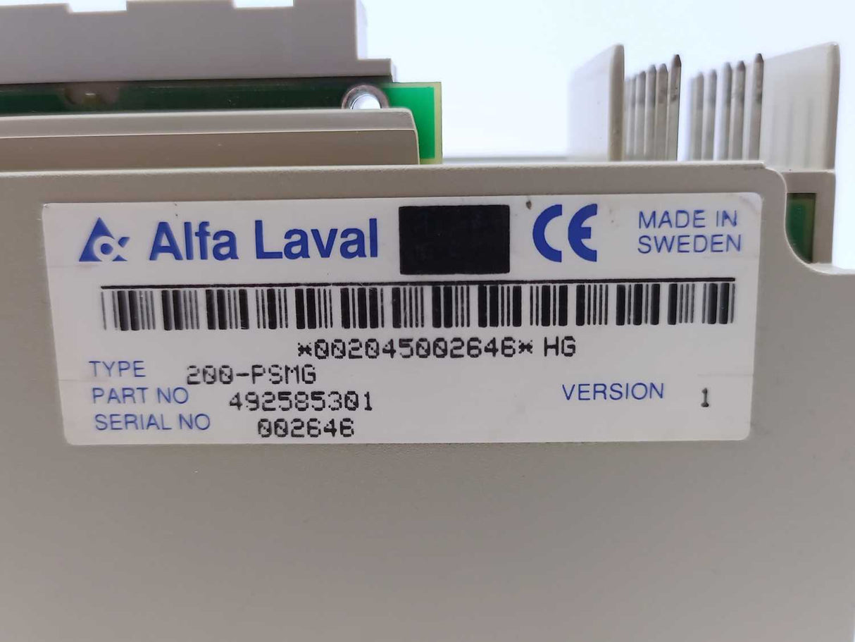 Alfa Laval 492585301 200-PSMG Power Supply 24V DC Master