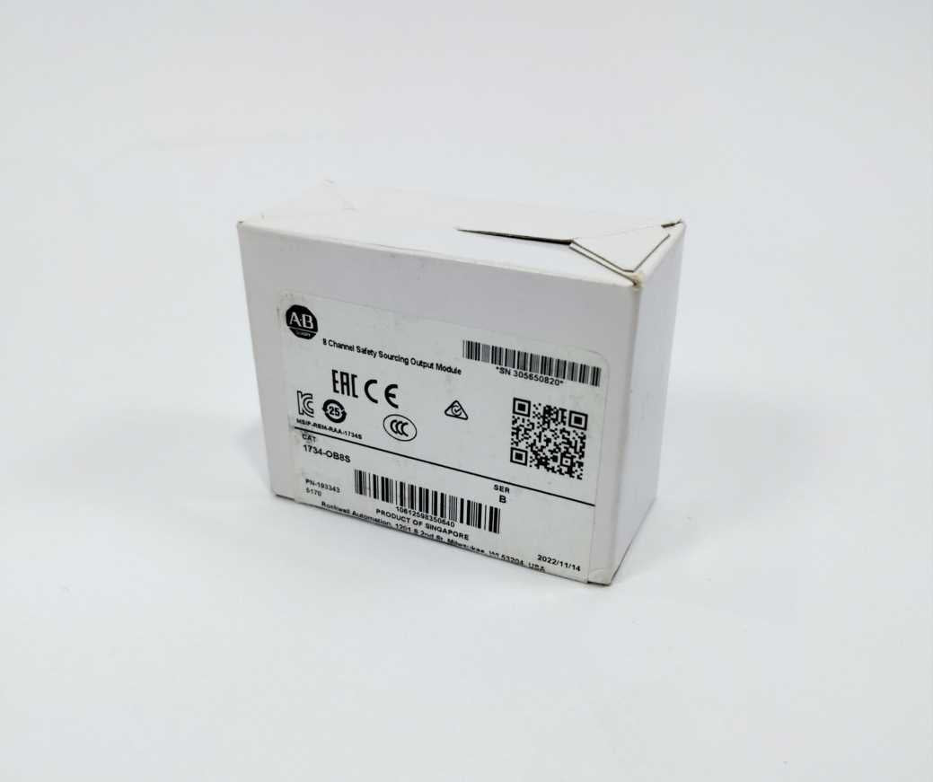 AB 1734-OB8S Ser B, 8 Channel Safety Sourcing Output Module
