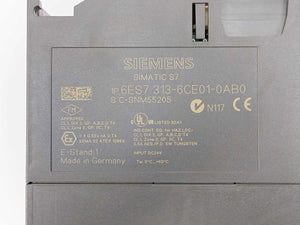 Siemens 6ES7313-6CE01-0AB0 SIMATIC S7-300 Compact CPU w/ 6ES7392-1AM00-0AA0