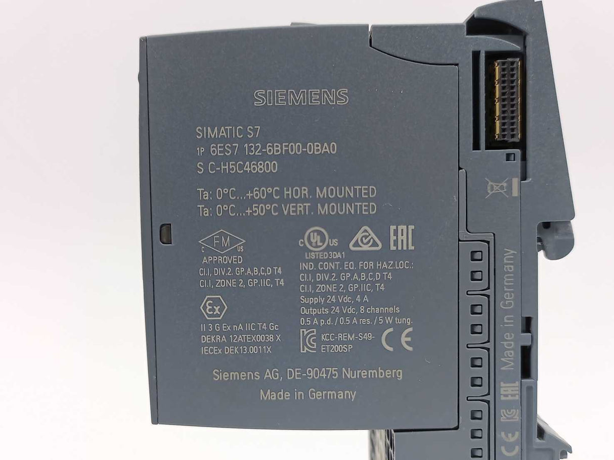 Siemens 6ES7 132-6BF00-0BA0 SIMATIC ET 200SP Digital Output Module, Batch: 3pcs