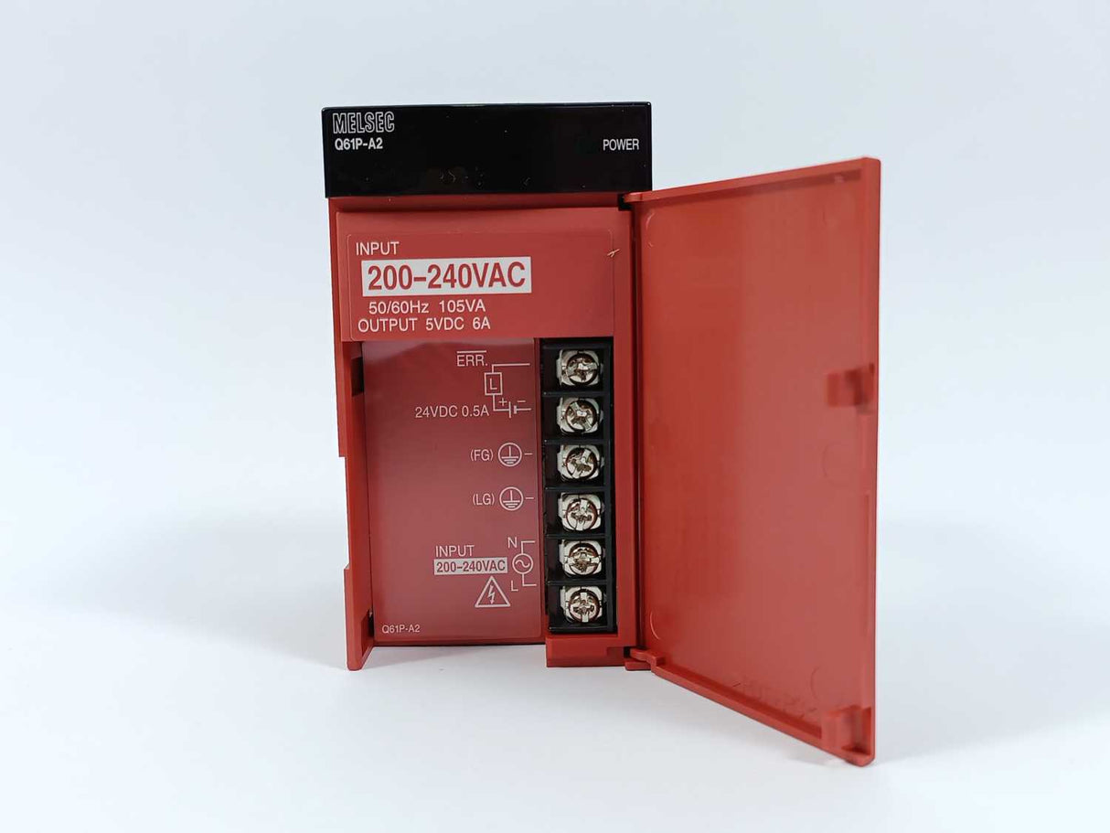 Mitsubishi Q61P-A2 Power Supply Unit, Max 105VA, 200-240VAC, 5VDC 6A