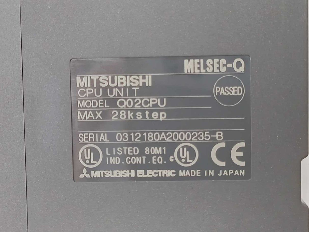 Mitsubishi Q02CPU CPU Unit