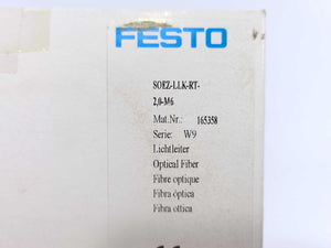 Festo 165358 SOEZ-LLK-RT-2,0-M6 Fibre Optics Diffuse Reflection Sensor