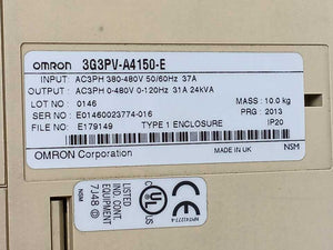 OMRON 3G3PV-A4150-E Variable Frequency Drive w/ Digital Operator Control