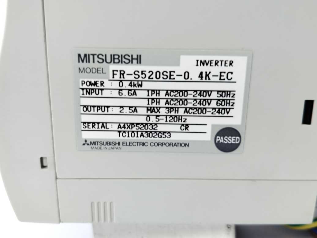 Mitsubishi Electric FR-S520SE-0.2K-EC Freqrol 0.2 kW AC Frequency Inverter Drive