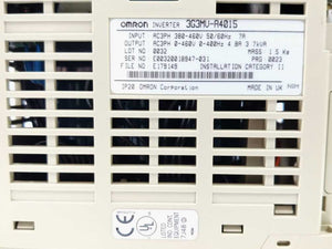 OMRON 3G3MV-A4015 SYSDRIVE 3G3MV / Varispeed V7 AC Inverter Drive