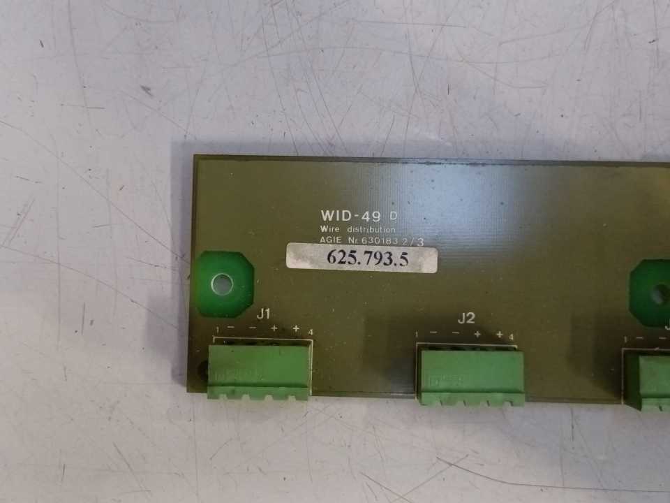 AGIE 630183.2/3 WID-49 D Wire Distribution Board, 625.793.5