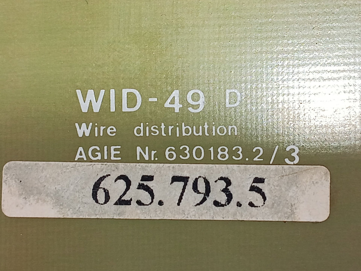 AGIE 630183.2/3 WID-49 D Wire Distribution Board, 625.793.5