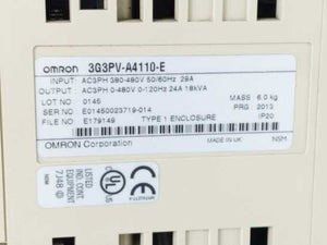 OMRON 3G3PV-A4110-E Sysdrive PV Series AC Frequency Inverter / VFD Drive