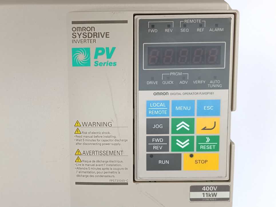OMRON 3G3PV-A4110-E Sysdrive PV Series AC Frequency Inverter / VFD Drive