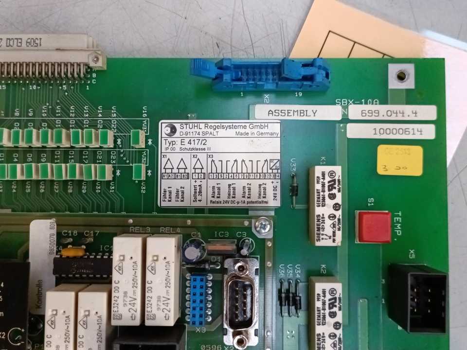 Stuhl Regelsysteme E 417/2 Control Board, SBX-10, 640143.4, 699.044.4