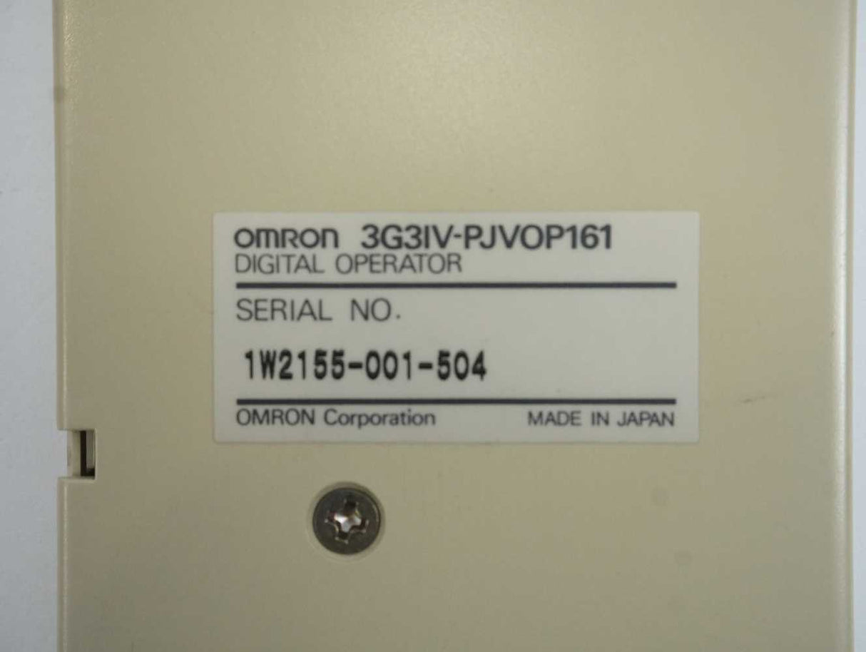 OMRON 3G3IV-PJVOP161 Digital Operator Interface