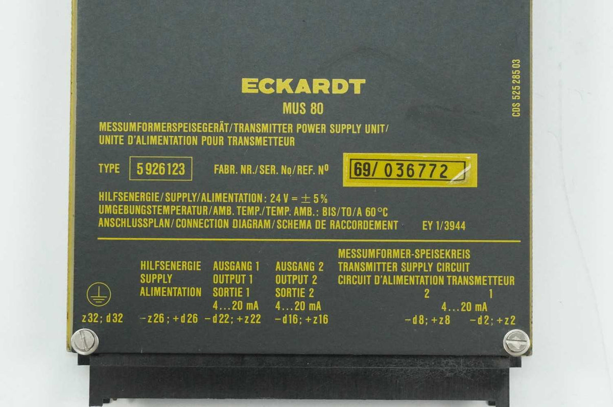 Eckardt 5926123 MUS 80 Transmitter Power Supply Unit