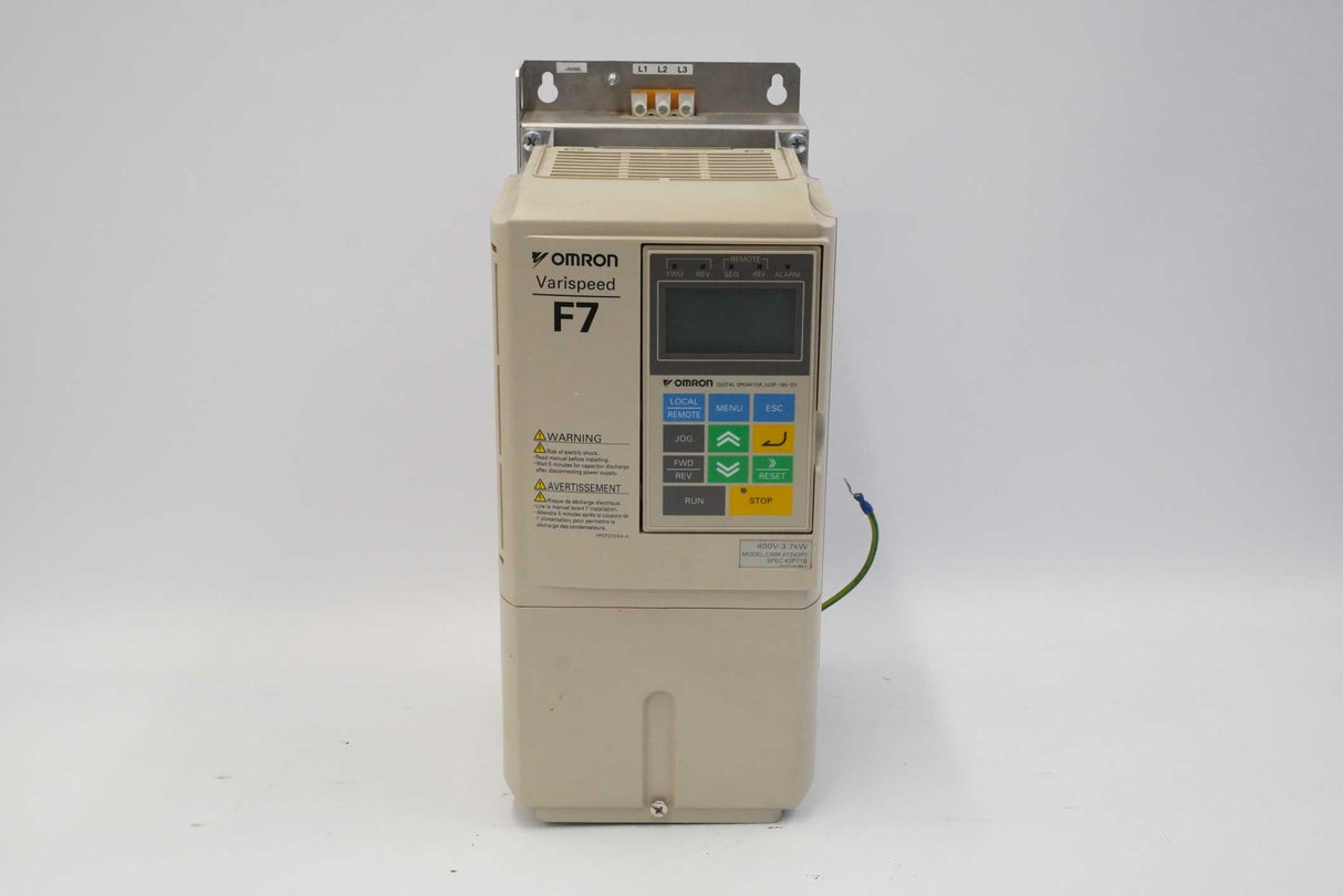 Omron Yaskawa CIMR-F7Z43P7 Varispeed F7 Frequency Inverter (VFD)
