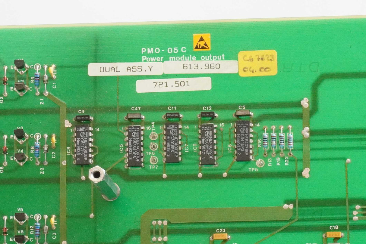 AGIE 613.960.4 Power Module Output Circuit Board (PMO-05D / PMO-05C)