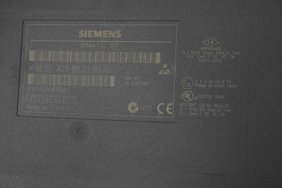 Siemens 6ES7421-1BL01-0AA0 SIMATIC S7-400, SM 421 Digital Input Module