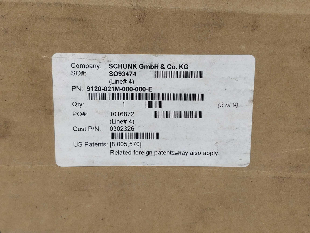 Schunk SWK-021-000-000 Quick change system