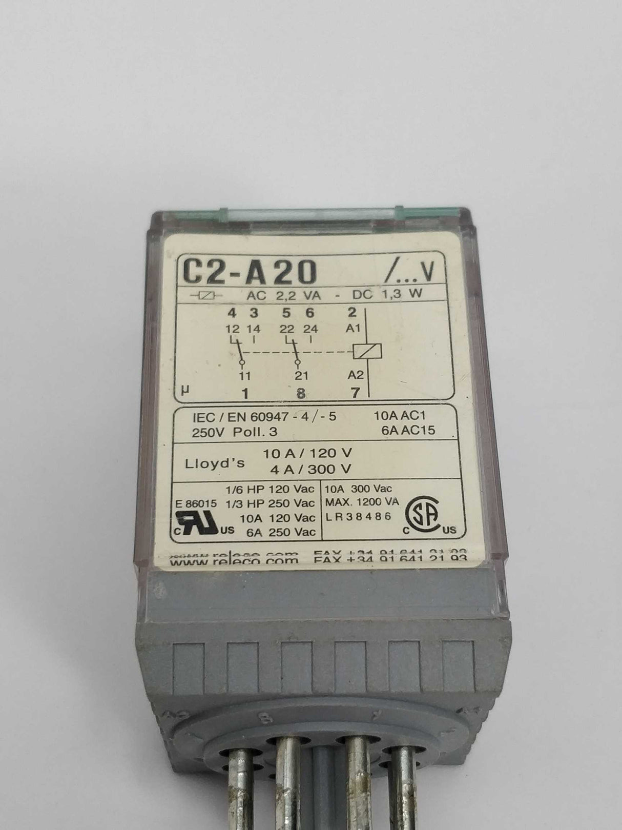 RELECO MR-C C2-A20 220VAC Relay 2 Pcs