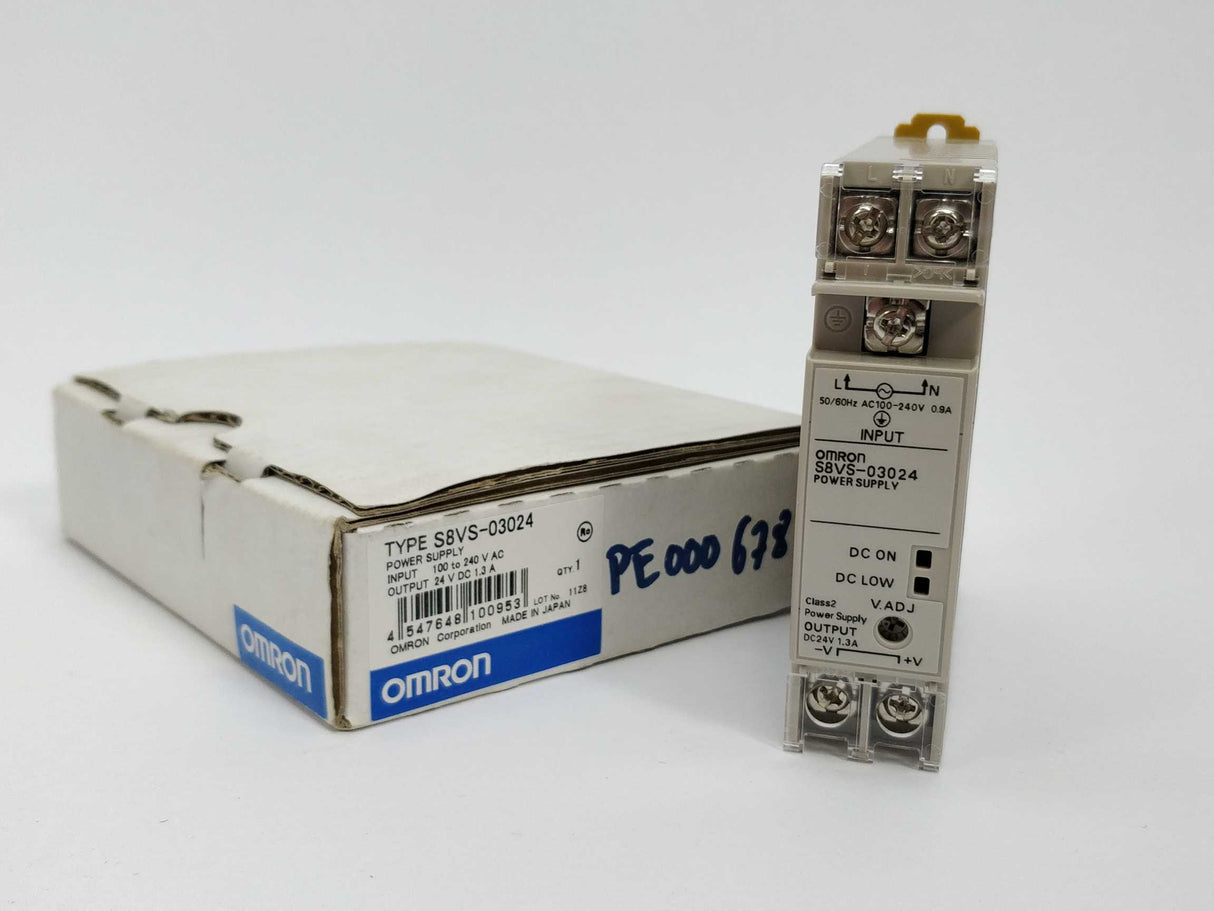 OMRON S8VS-03024 Switch mode DIN rail mounted power supply