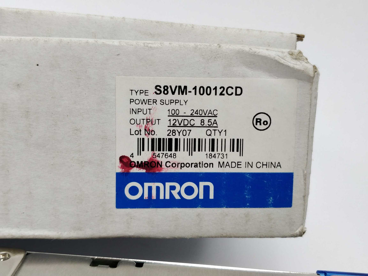 OMRON S8VM-10012CD Power supply 12VDC 8.5A