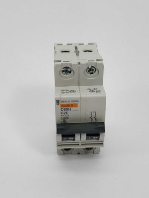 Merlin Gerin C60H 2P C 25A multi9 24989 circuit breaker