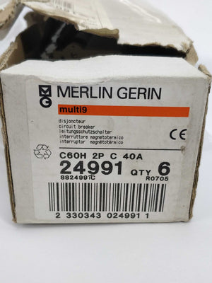 Merlin Gerin C60H 2P C 40A multi9 24991 circuit breaker