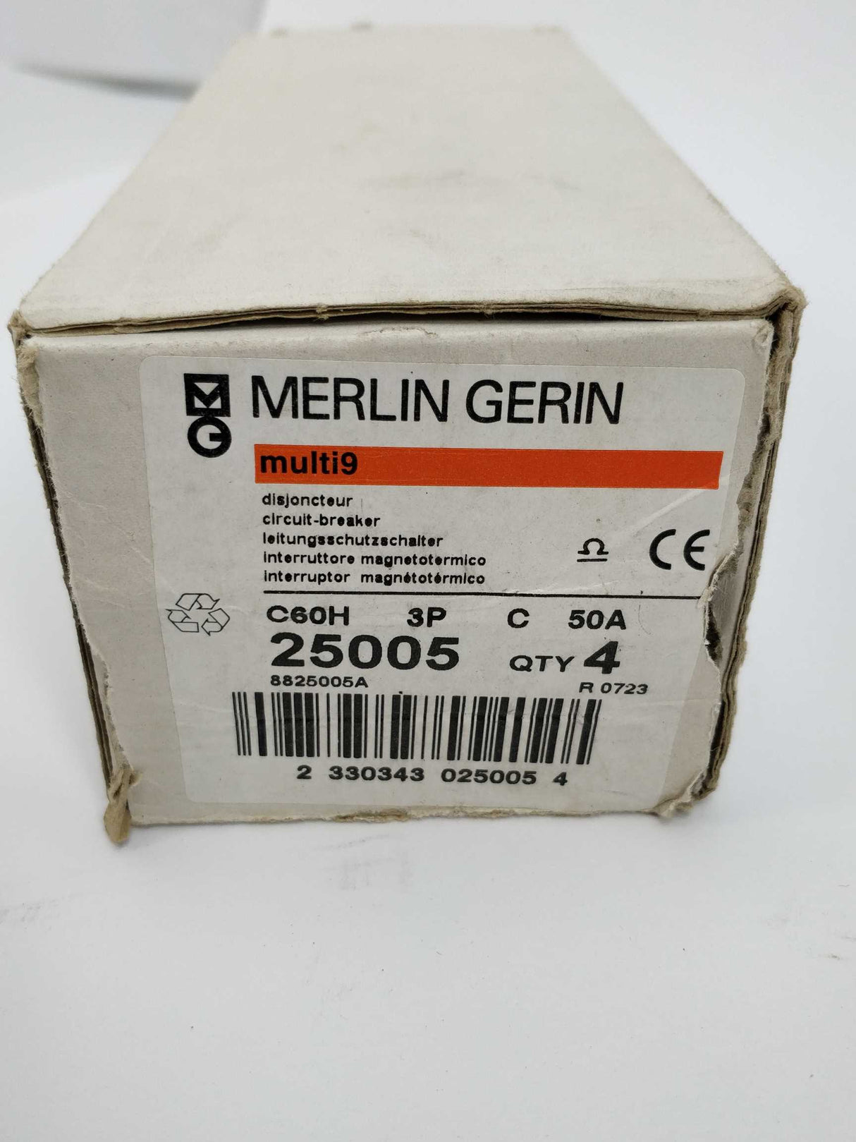 Merlin Gerin C60H 3P C 50A multi9 25005 circuit breaker
