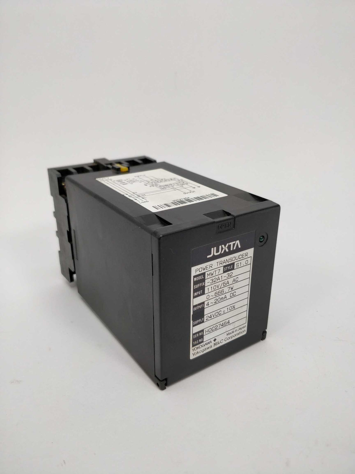 Yokogawa MWT7 Juxta power transducer with 14PFA