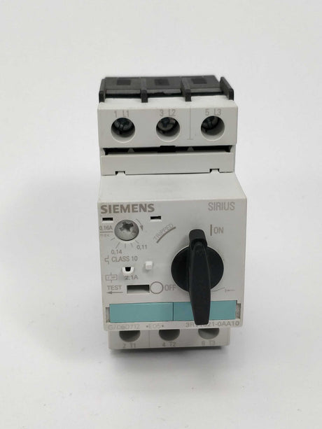 Siemens 3RV1021-0AA10 Circuit breaker 0.11...0.16 A