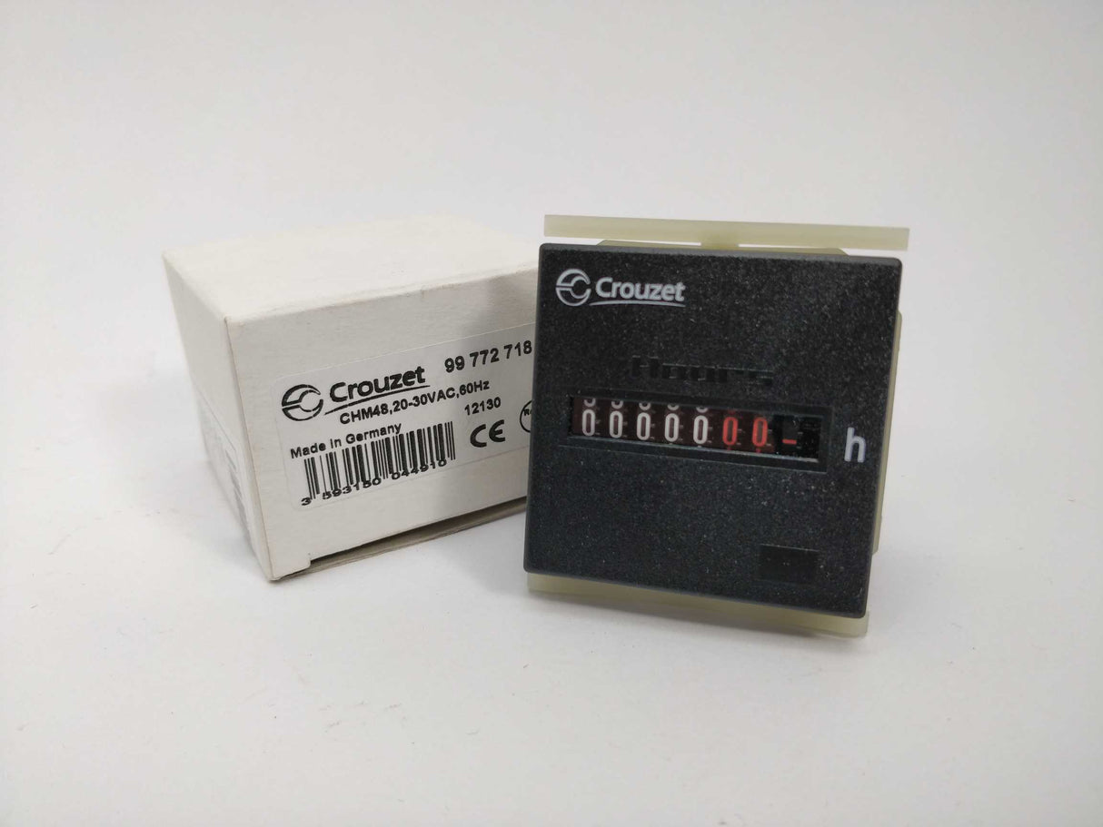 Crouzet 99772718 CHM48 20-30VAC 60Hz Hour counter