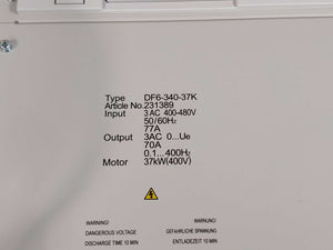 MOELLER DF6-340-37K Frequency Inverter 0.1-400Hz 37kW