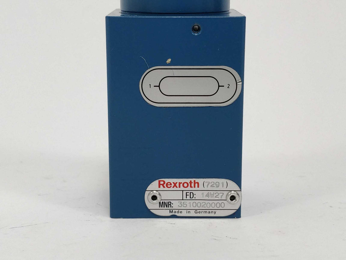 Rexroth 3510020000 7291 FD 14W27 Pneumatic air reservoir