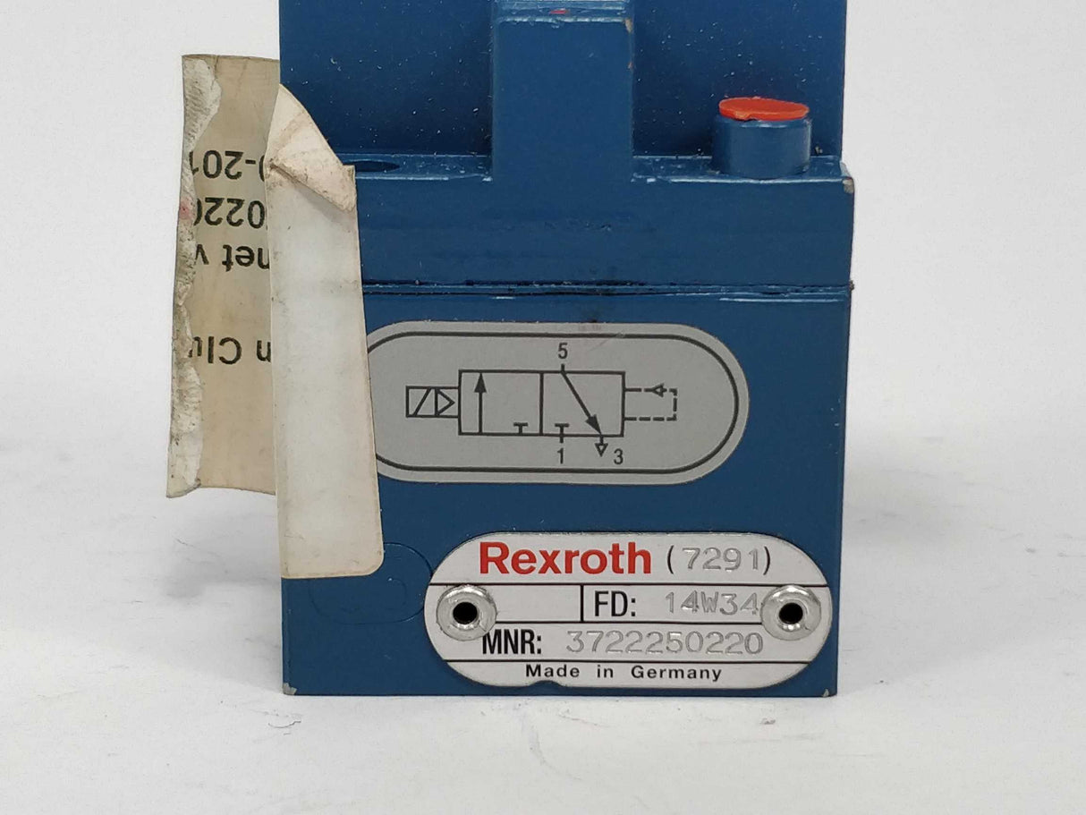 Rexroth 3722250220  7291 FD 14W34 Pneumatic directional valve 3420547022