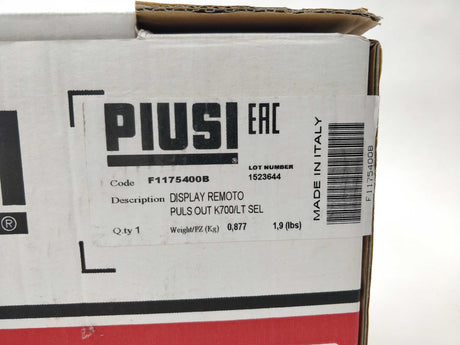 PIUSI F1175400B Remote Display PULS OUT VERSION