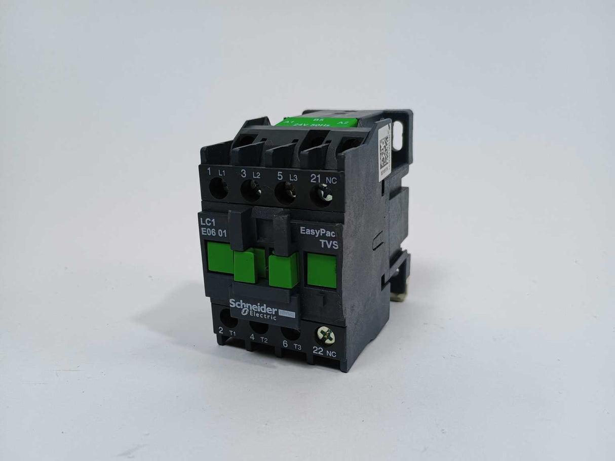 Schneider Electric LC1E0601B5S250 LC1E0601B5 EasyPact Contactor 24VAC Coil