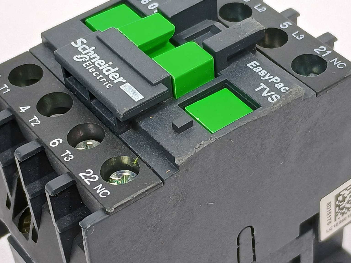 Schneider Electric LC1E0601B5S250 LC1E0601B5 EasyPact Contactor 24VAC Coil