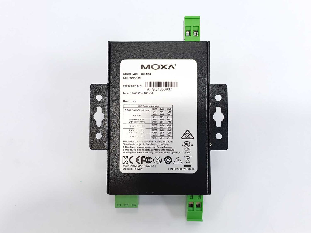 Moxa TCC-120I Isolated RS-422/485 Repeater