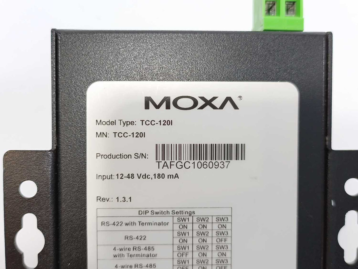 Moxa TCC-120I Isolated RS-422/485 Repeater