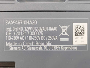 Siemens 3VA9467-0HA20 MO320 Motor Operator