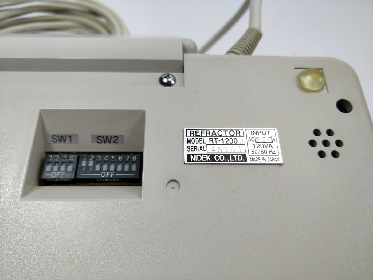 Nidek RT-1200 U Refractor Control Panel - Ophthalmic Equipment